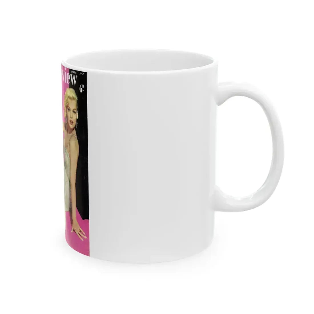 Barbara Lang #29 - Mag. Cover (Vintage Female Icon) White Coffee Mug - Go Mug Yourself