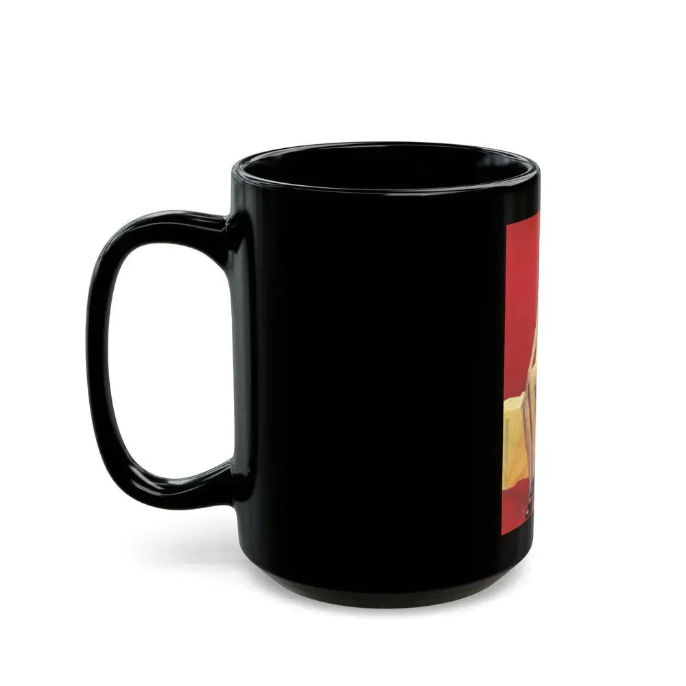 Barbara Lang #30 (Vintage Female Icon) Black Coffee Mug - Go Mug Yourself
