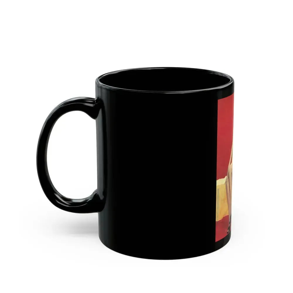 Barbara Lang #30 (Vintage Female Icon) Black Coffee Mug - Go Mug Yourself