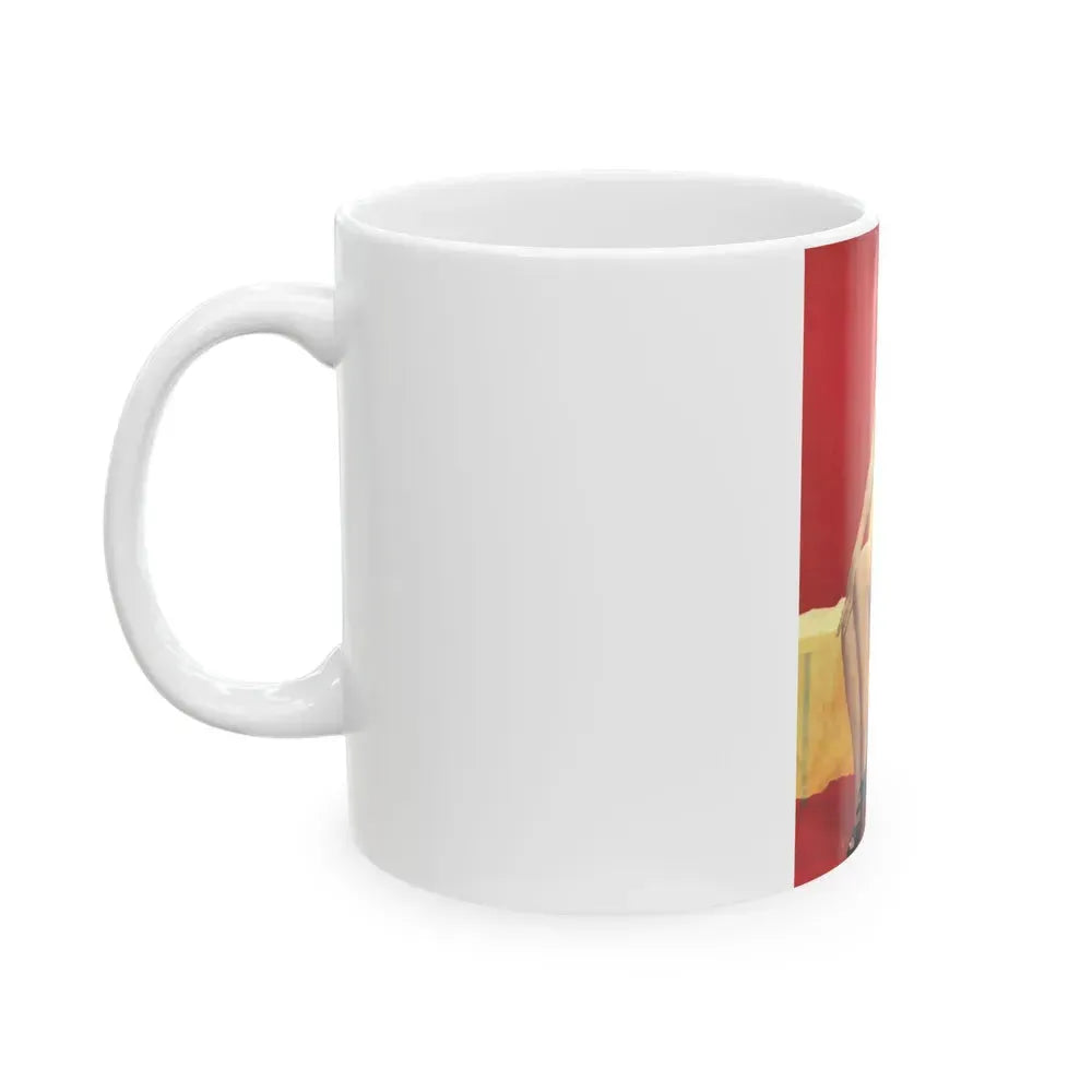 Barbara Lang #30 (Vintage Female Icon) White Coffee Mug - Go Mug Yourself