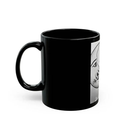 Barbara Lang #31 (Vintage Female Icon) Black Coffee Mug - Go Mug Yourself