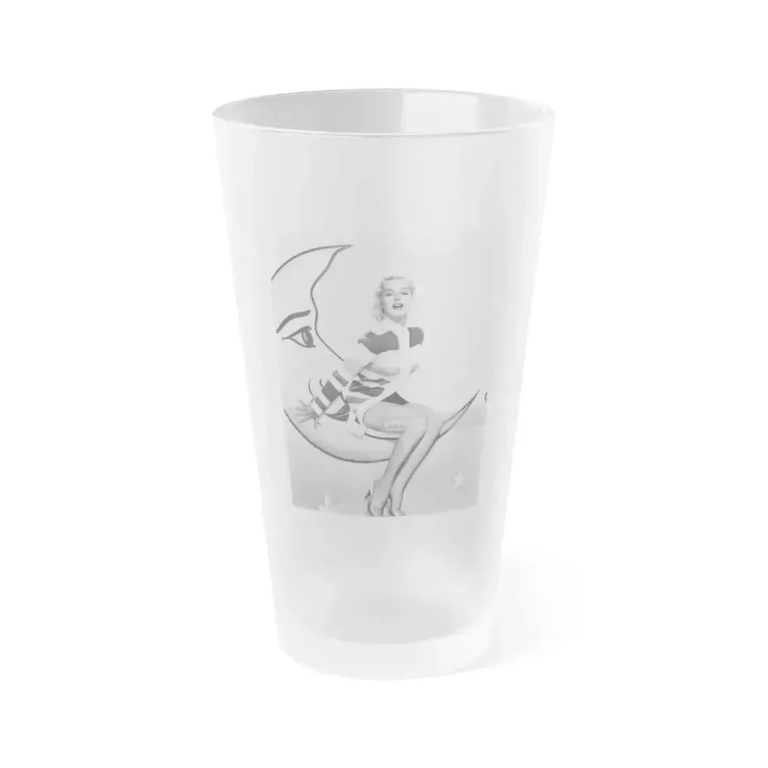 Barbara Lang #31 (Vintage Female Icon) Frosted Pint Glass 16oz 16oz Frosted - Go Mug Yourself