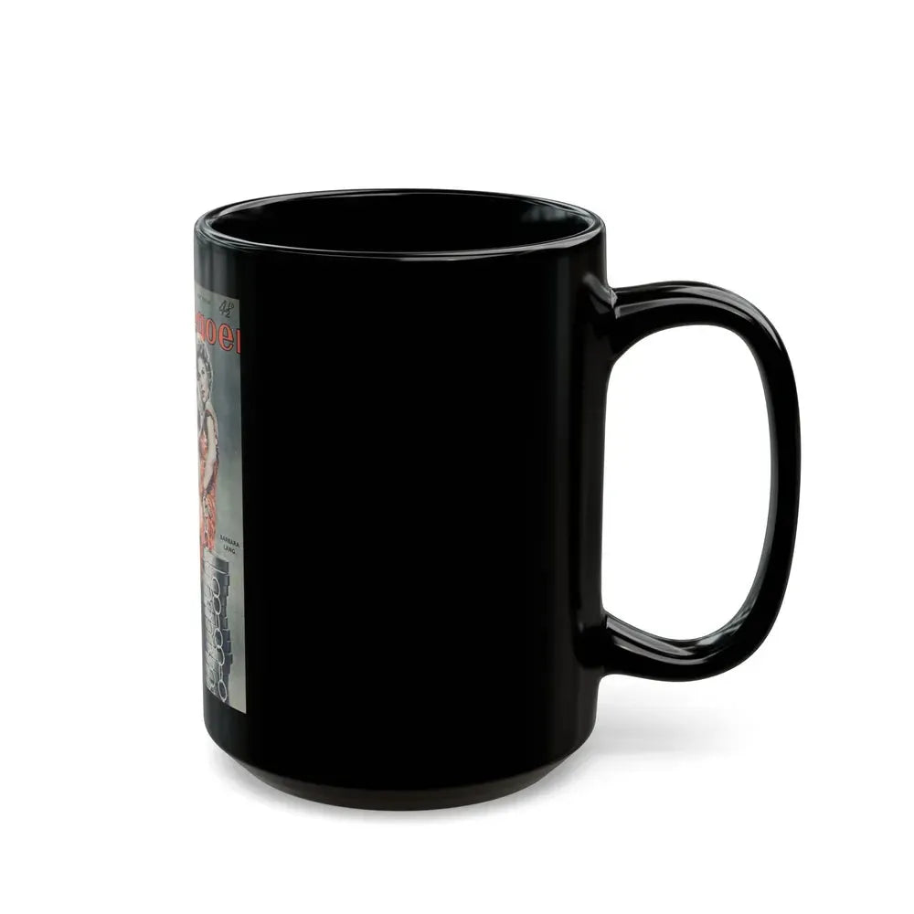 Barbara Lang #32 - Mag. Cover (Vintage Female Icon) Black Coffee Mug - Go Mug Yourself