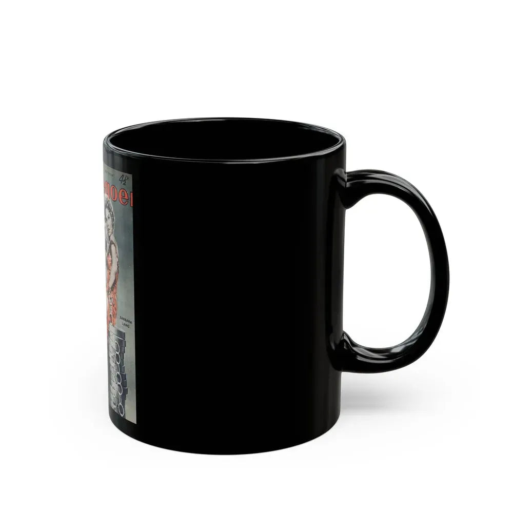 Barbara Lang #32 - Mag. Cover (Vintage Female Icon) Black Coffee Mug - Go Mug Yourself