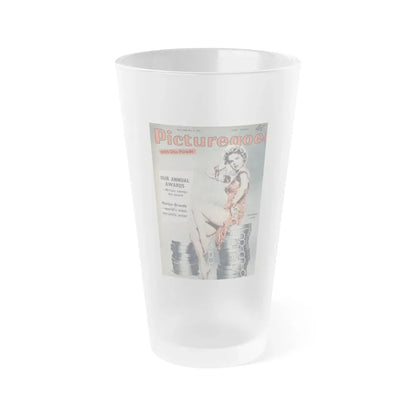 Barbara Lang #32 - Mag. Cover (Vintage Female Icon) Frosted Pint Glass 16oz 16oz Frosted - Go Mug Yourself