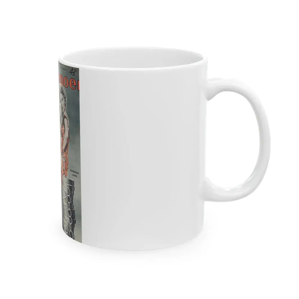 Barbara Lang #32 - Mag. Cover (Vintage Female Icon) White Coffee Mug - Go Mug Yourself