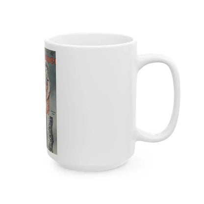 Barbara Lang #32 - Mag. Cover (Vintage Female Icon) White Coffee Mug - Go Mug Yourself