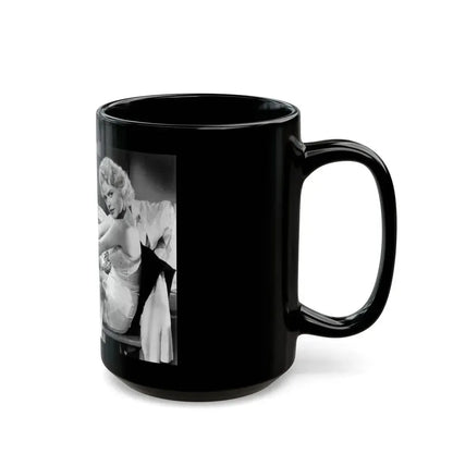 Barbara Lang #33 (Vintage Female Icon) Black Coffee Mug - Go Mug Yourself