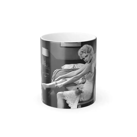 Barbara Lang #33 (Vintage Female Icon) Color Changing Mug 11oz 11oz - Go Mug Yourself