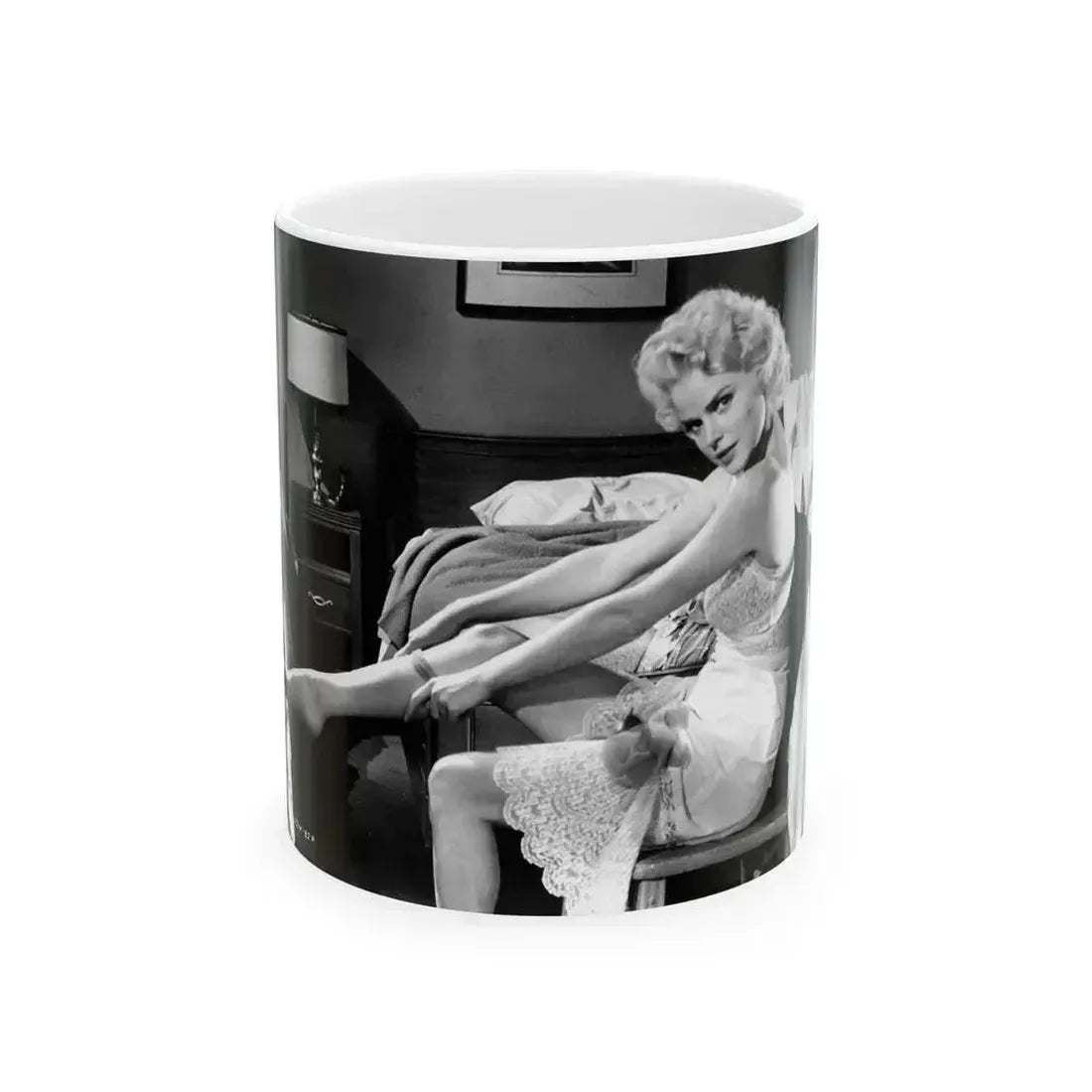 Barbara Lang #33 (Vintage Female Icon) White Coffee Mug 11oz - Go Mug Yourself