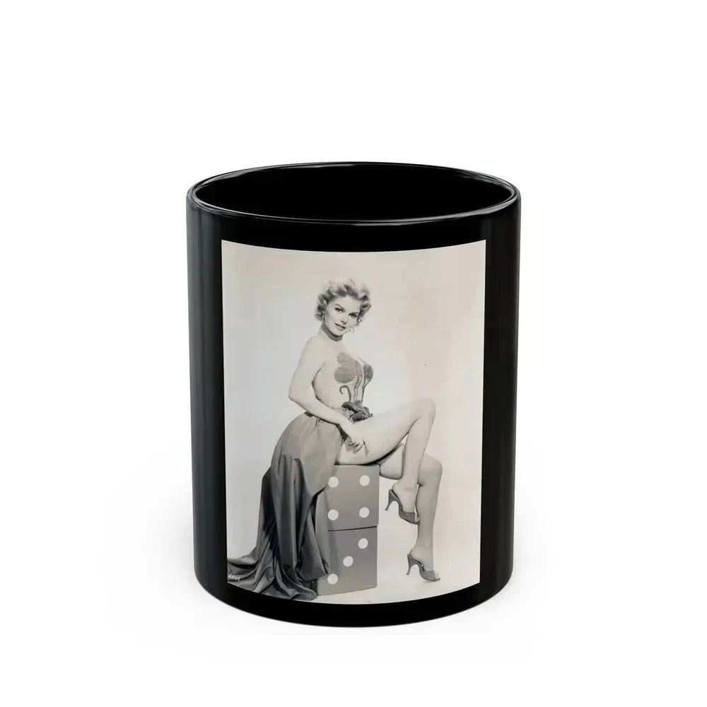 Barbara Lang #36 (Vintage Female Icon) Black Coffee Mug 11oz - Go Mug Yourself