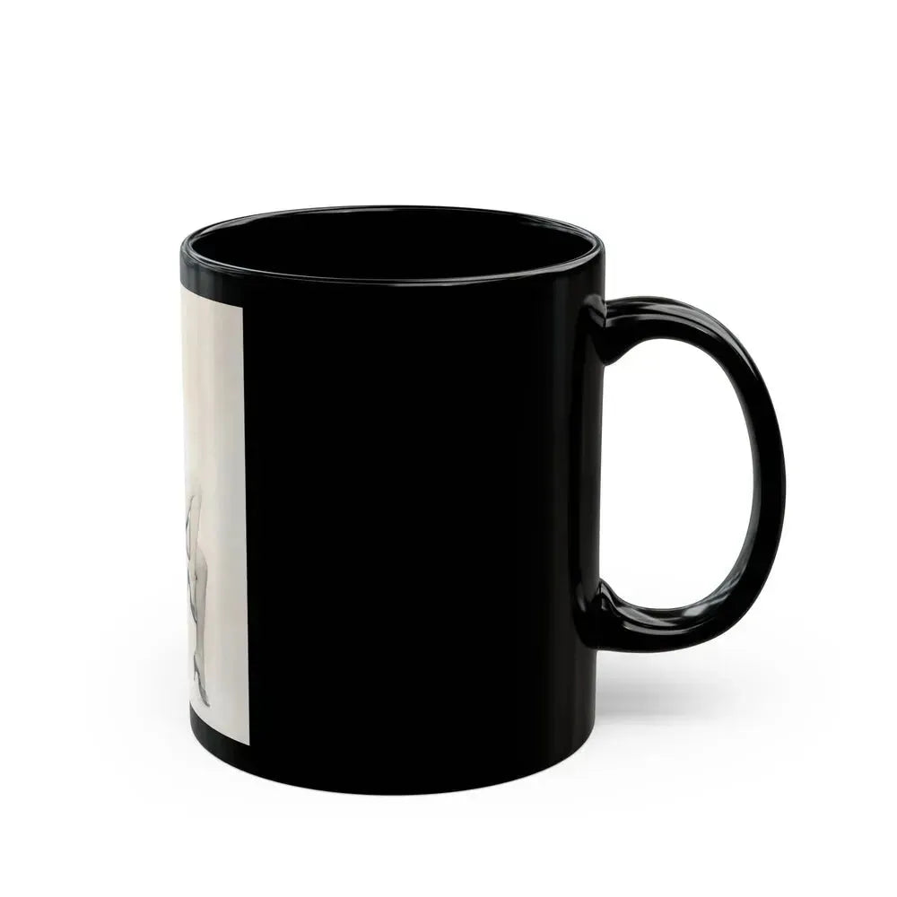 Barbara Lang #36 (Vintage Female Icon) Black Coffee Mug - Go Mug Yourself
