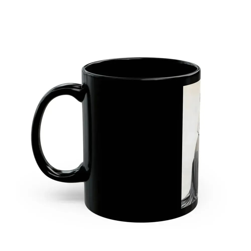 Barbara Lang #36 (Vintage Female Icon) Black Coffee Mug - Go Mug Yourself