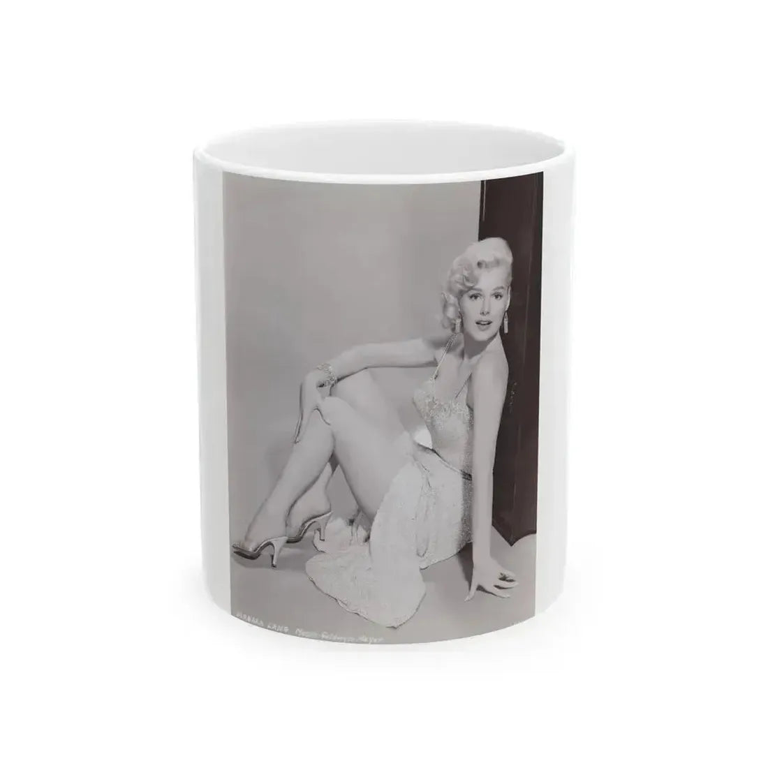 Barbara Lang #37 (Vintage Female Icon) White Coffee Mug 11oz - Go Mug Yourself