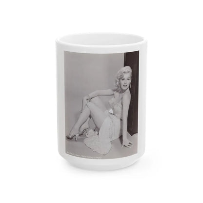 Barbara Lang #37 (Vintage Female Icon) White Coffee Mug-15oz-Go Mug Yourself