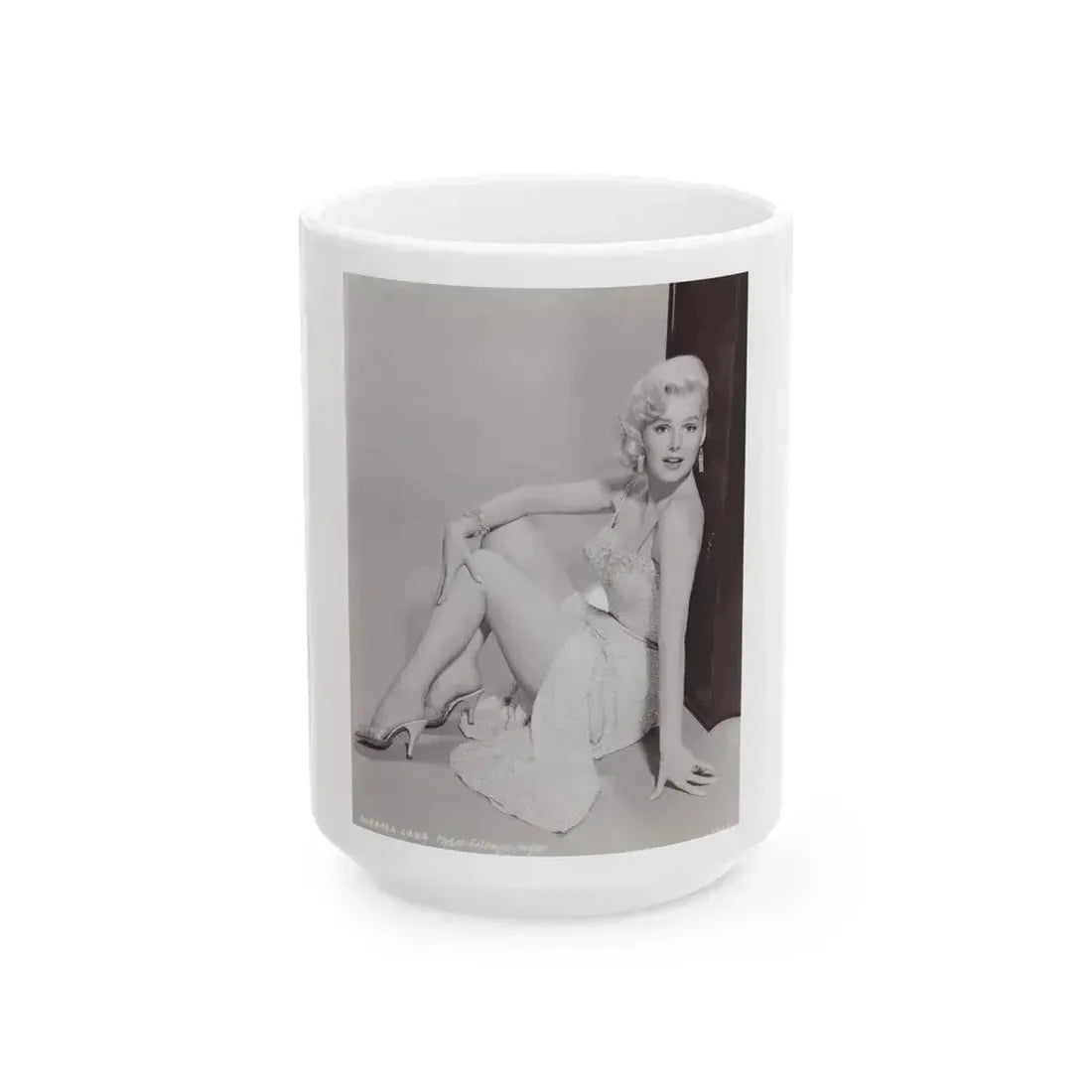 Barbara Lang #37 (Vintage Female Icon) White Coffee Mug 15oz - Go Mug Yourself