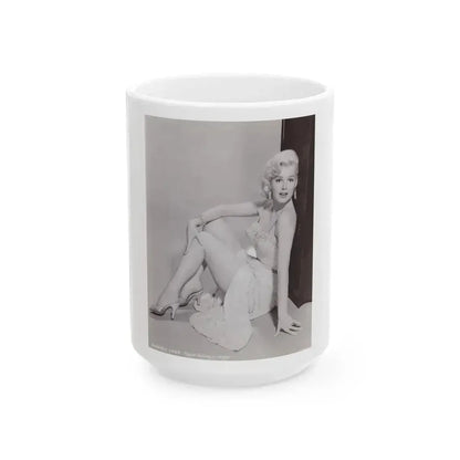Barbara Lang #37 (Vintage Female Icon) White Coffee Mug 15oz - Go Mug Yourself
