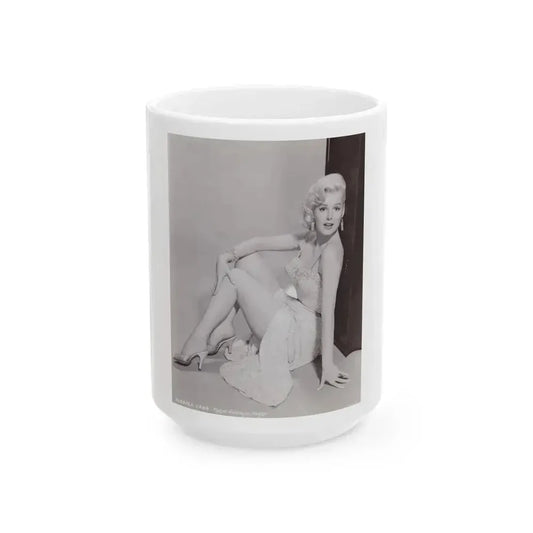 Barbara Lang #37 (Vintage Female Icon) White Coffee Mug 15oz - Go Mug Yourself