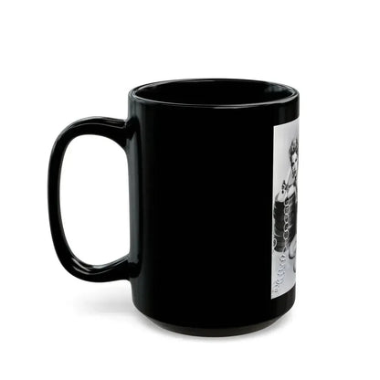 Barbara Lang #39 (Vintage Female Icon) Black Coffee Mug - Go Mug Yourself