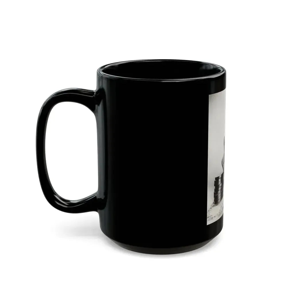 Barbara Lang #42 (Vintage Female Icon) Black Coffee Mug - Go Mug Yourself