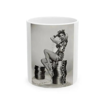 Barbara Lang #42 (Vintage Female Icon) White Coffee Mug 11oz - Go Mug Yourself