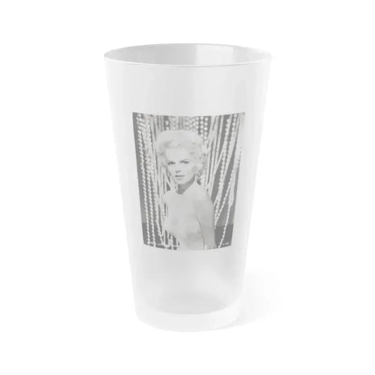 Barbara Lang #68 (Vintage Female Icon) Frosted Pint Glass 16oz 16oz Frosted - Go Mug Yourself