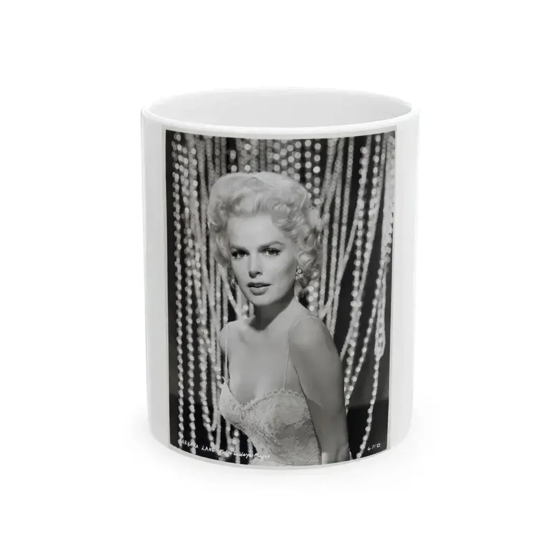 Barbara Lang #68 (Vintage Female Icon) White Coffee Mug 11oz - Go Mug Yourself