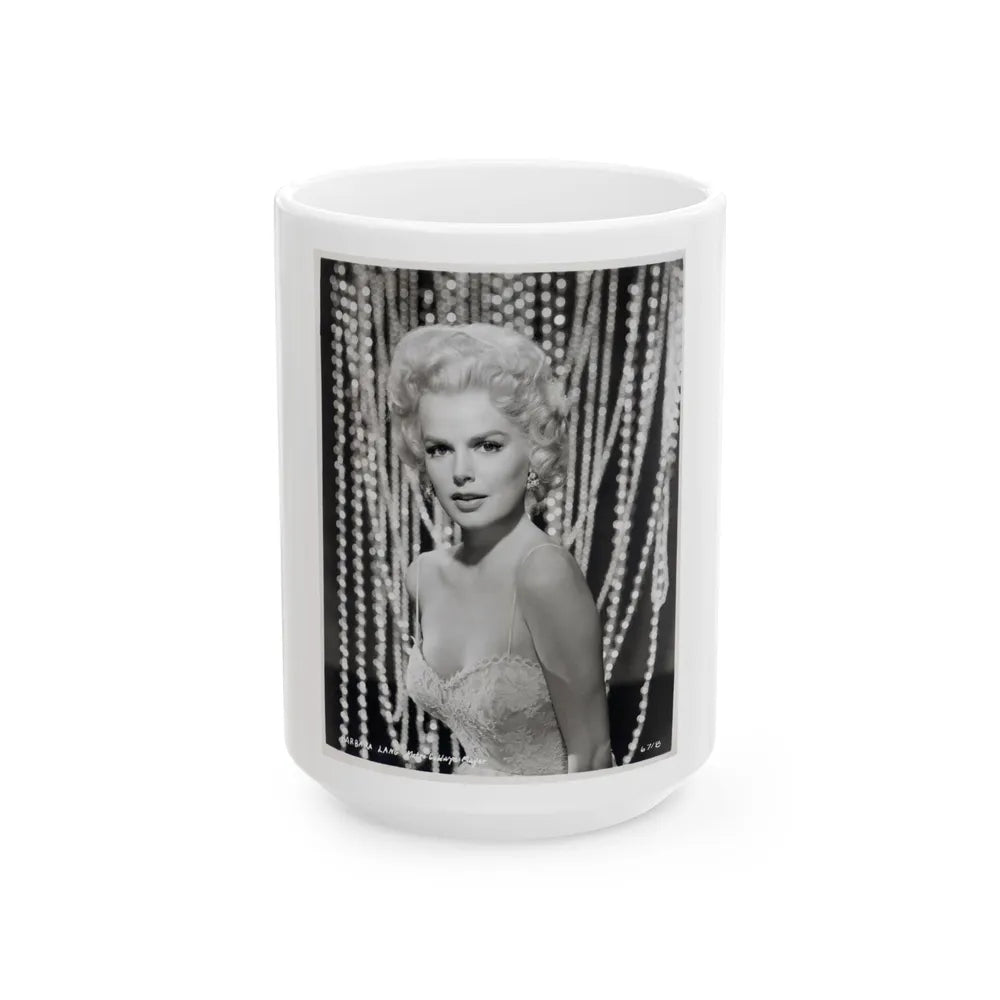 Barbara Lang #68 (Vintage Female Icon) White Coffee Mug-15oz-Go Mug Yourself