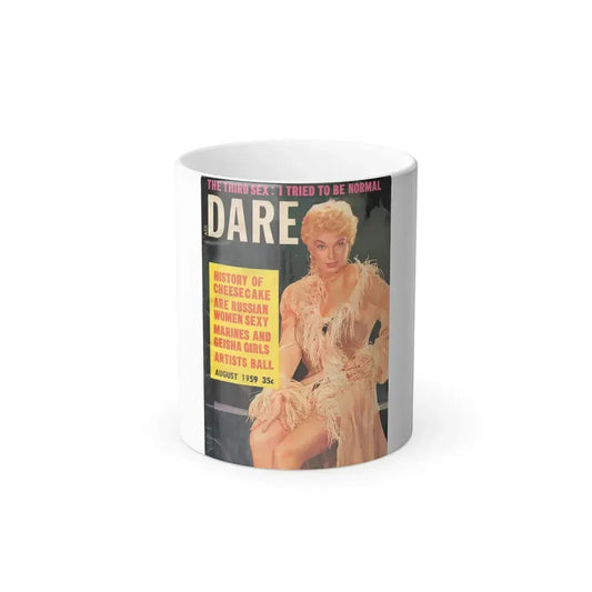 Barbara Nichols #128 - Mag. Cover (Vintage Female Icon) Color Changing Mug 11oz 11oz - Go Mug Yourself