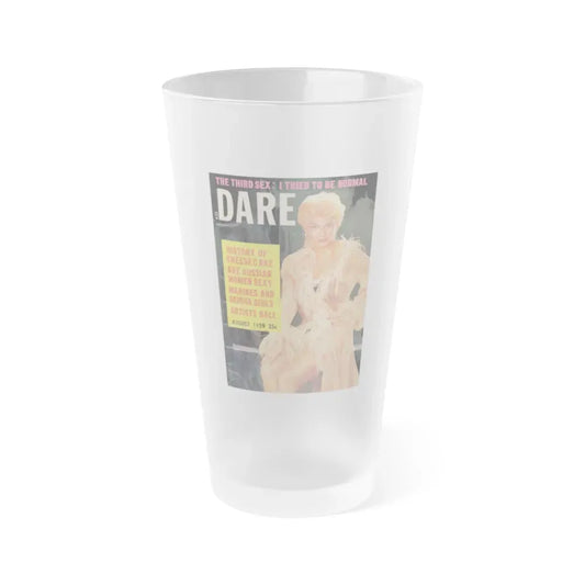 Barbara Nichols #128 - Mag. Cover (Vintage Female Icon) Frosted Pint Glass 16oz 16oz Frosted - Go Mug Yourself