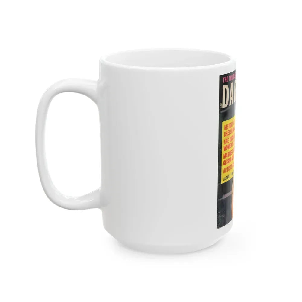 Barbara Nichols #128 - Mag. Cover (Vintage Female Icon) White Coffee Mug - Go Mug Yourself