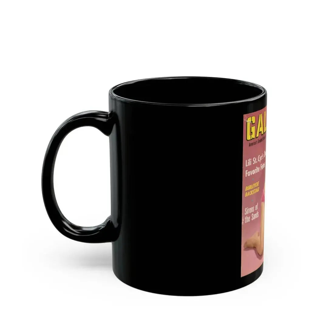 Barbara Nichols #129 - Mag. Cover (Vintage Female Icon) Black Coffee Mug - Go Mug Yourself
