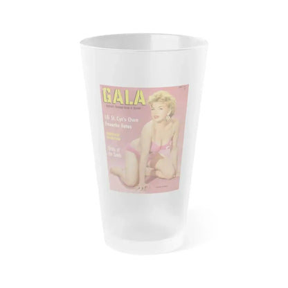Barbara Nichols #129 - Mag. Cover (Vintage Female Icon) Frosted Pint Glass 16oz 16oz Frosted - Go Mug Yourself
