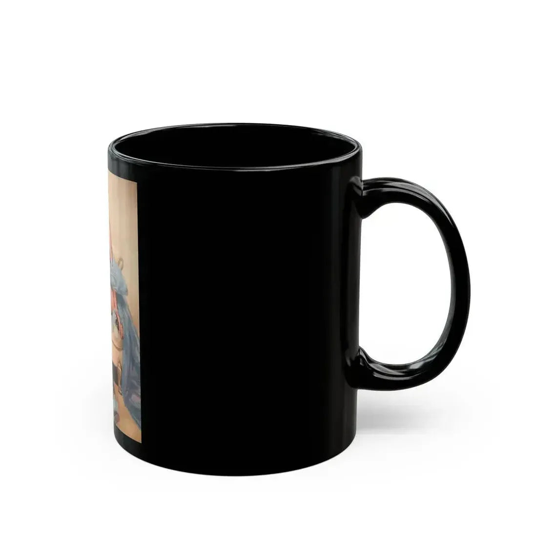Barbara Nichols #141 (Vintage Female Icon) Black Coffee Mug - Go Mug Yourself