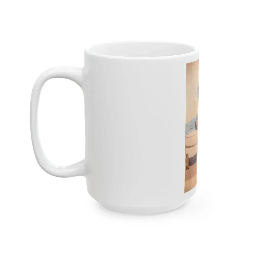 Barbara Nichols #141 (Vintage Female Icon) White Coffee Mug - Go Mug Yourself