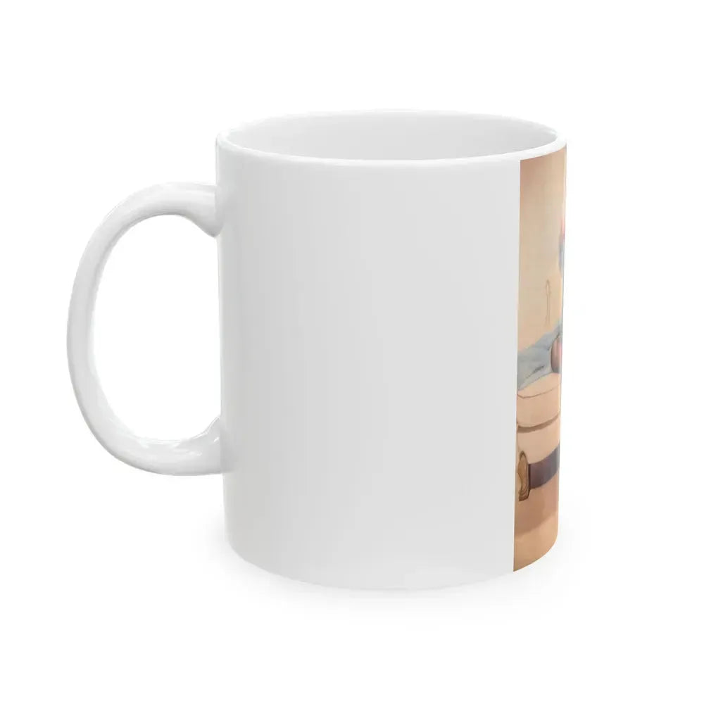 Barbara Nichols #141 (Vintage Female Icon) White Coffee Mug - Go Mug Yourself