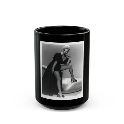 Barbara Nichols #151 (Vintage Female Icon) Black Coffee Mug-15oz-Go Mug Yourself