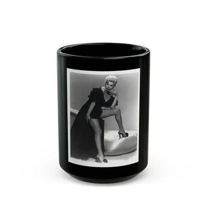 Barbara Nichols #151 (Vintage Female Icon) Black Coffee Mug 15oz - Go Mug Yourself