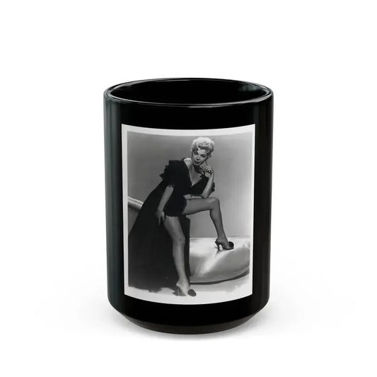 Barbara Nichols #151 (Vintage Female Icon) Black Coffee Mug 15oz - Go Mug Yourself
