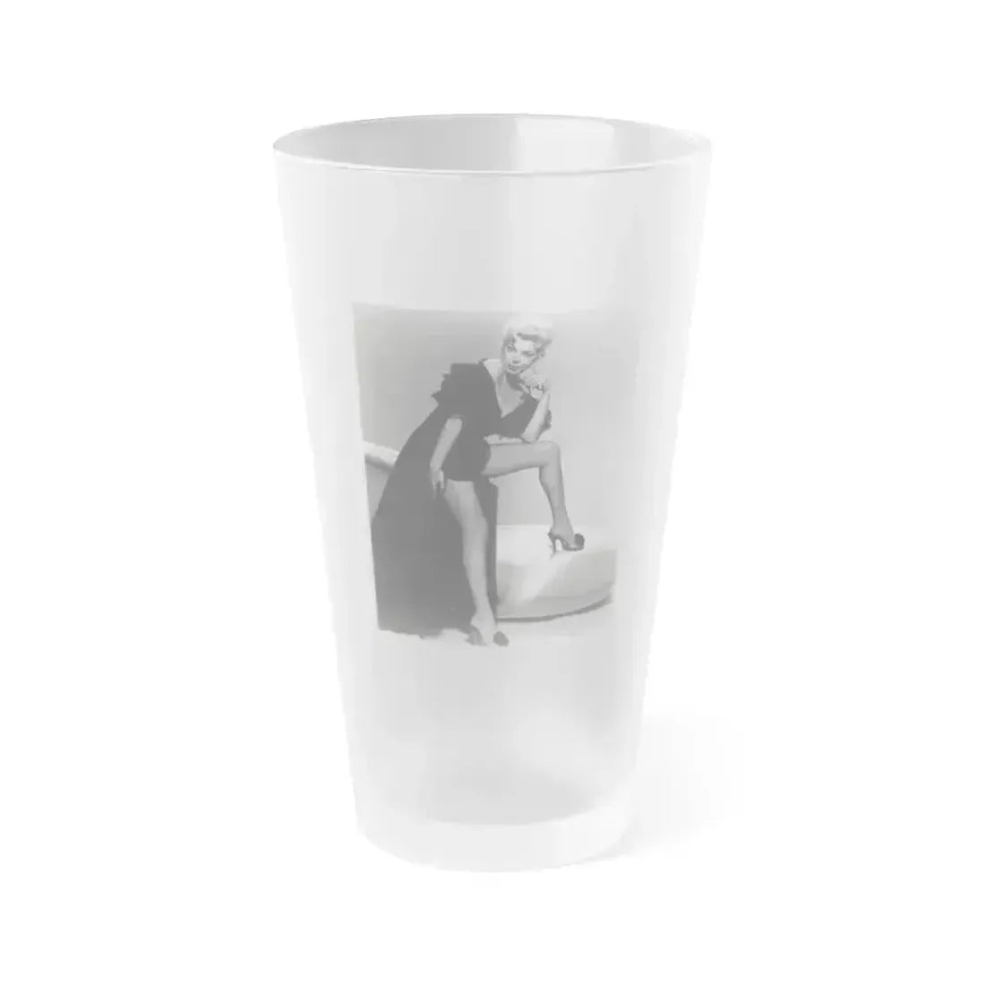Barbara Nichols #151 (Vintage Female Icon) Frosted Pint Glass 16oz - Go Mug Yourself