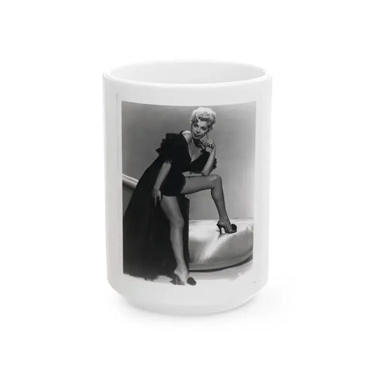 Barbara Nichols #151 (Vintage Female Icon) White Coffee Mug 15oz - Go Mug Yourself