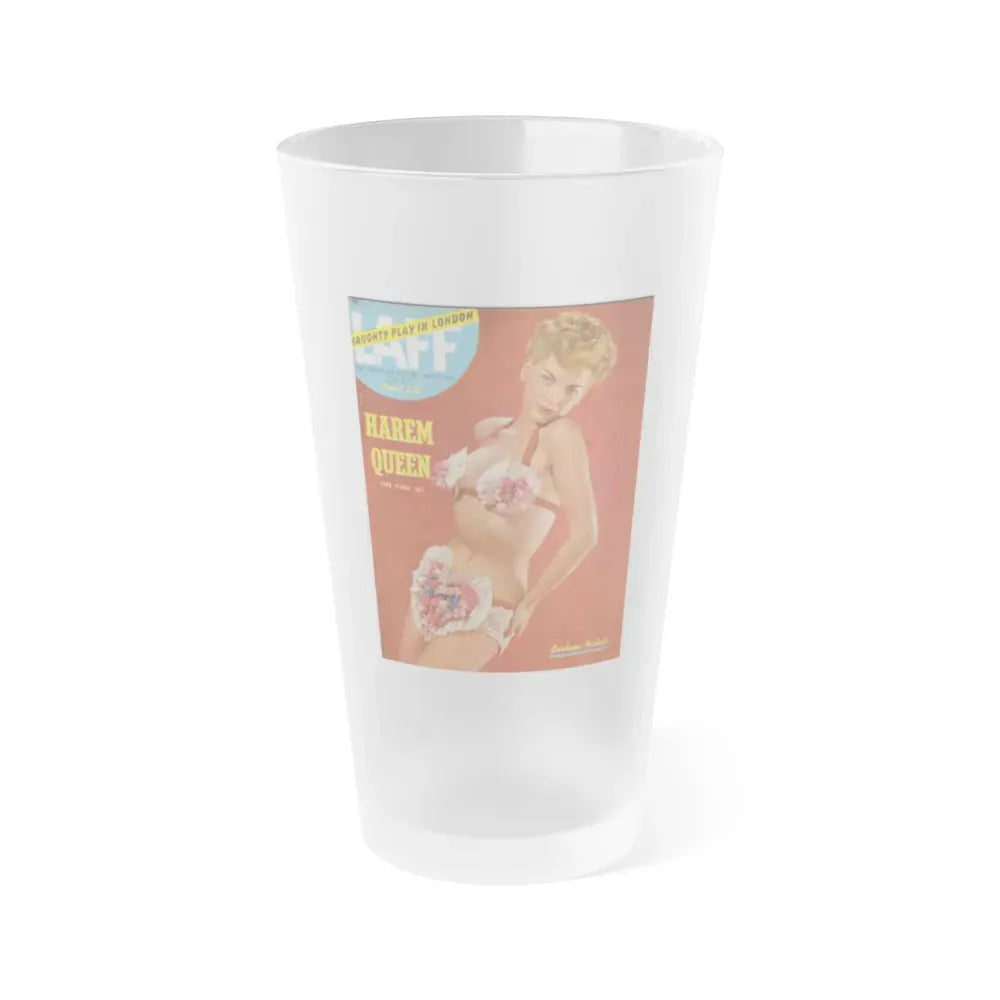 Barbara Nichols #164 - Mag. Cover 1 (Vintage Female Icon) Frosted Pint Glass 16oz 16oz Frosted - Go Mug Yourself