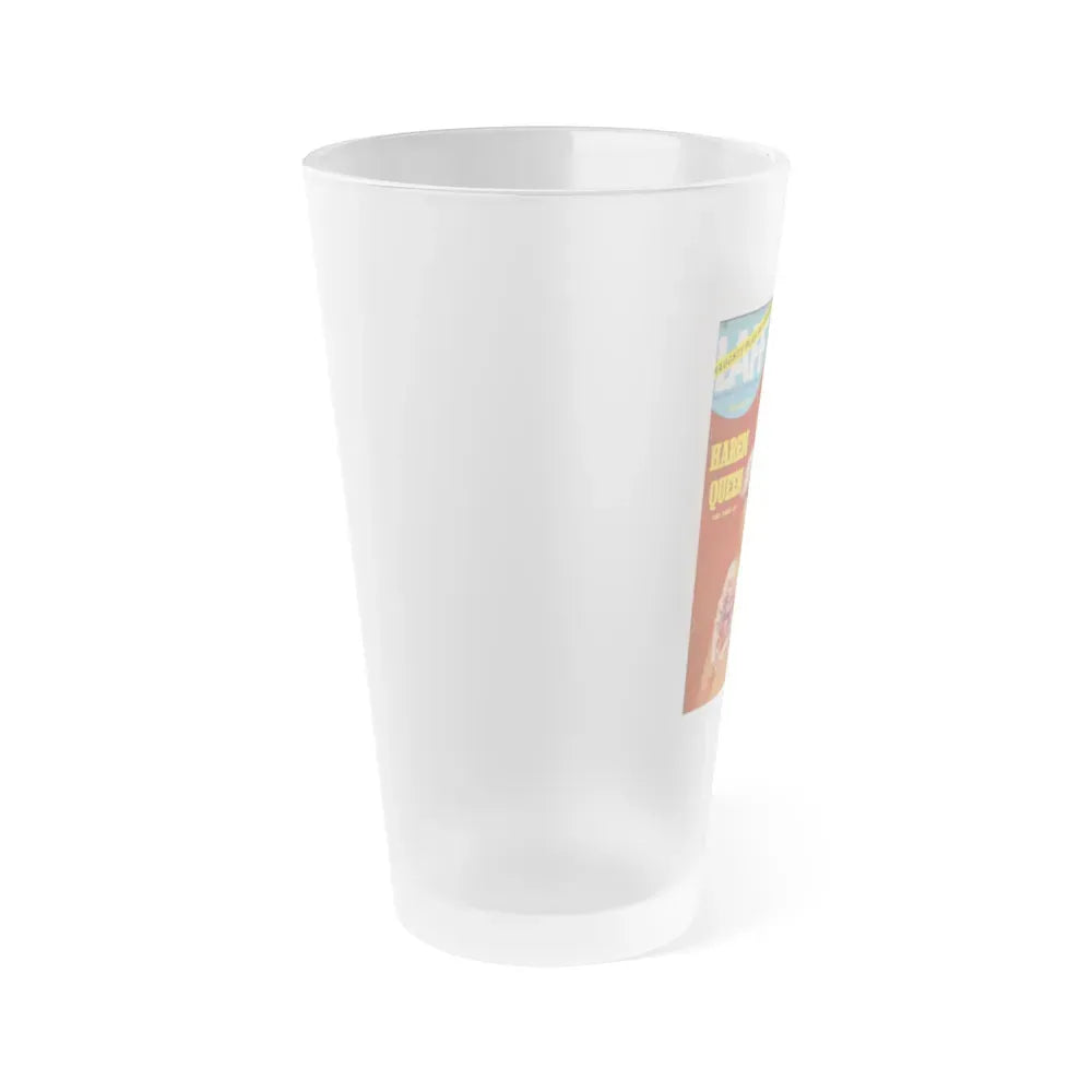 Barbara Nichols #164 - Mag. Cover 1 (Vintage Female Icon) Frosted Pint Glass 16oz - Go Mug Yourself