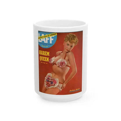 Barbara Nichols #164 - Mag. Cover_1 (Vintage Female Icon) White Coffee Mug 15oz - Go Mug Yourself