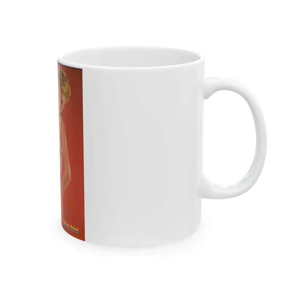 Barbara Nichols #164 - Mag. Cover_1 (Vintage Female Icon) White Coffee Mug - Go Mug Yourself