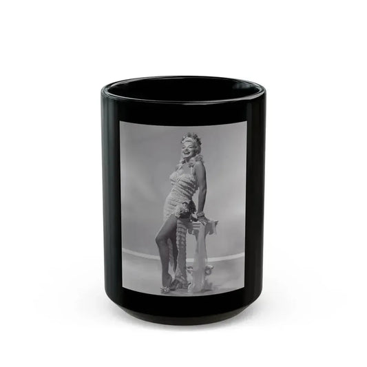 Barbara Nichols #191 (Vintage Female Icon) Black Coffee Mug 15oz - Go Mug Yourself