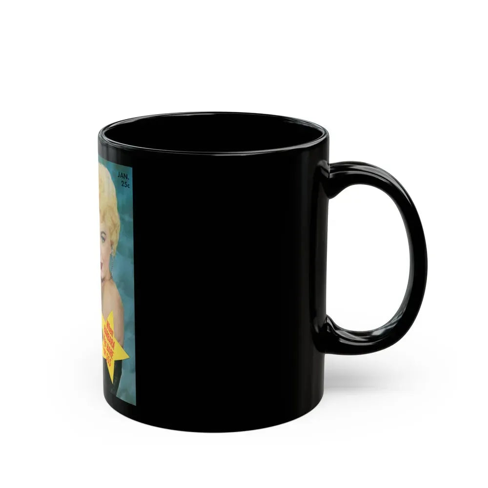 Barbara Nichols #20 - Mag. Cover (Vintage Female Icon) Black Coffee Mug - Go Mug Yourself
