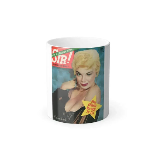 Barbara Nichols #20 - Mag. Cover (Vintage Female Icon) Color Changing Mug 11oz 11oz - Go Mug Yourself