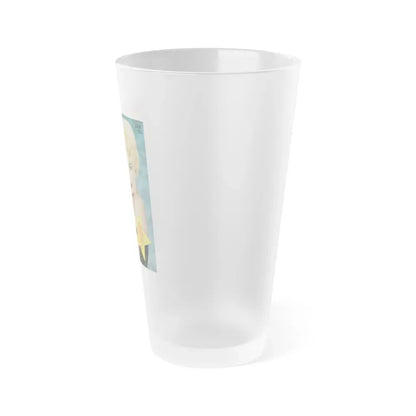 Barbara Nichols #20 - Mag. Cover (Vintage Female Icon) Frosted Pint Glass 16oz - Go Mug Yourself