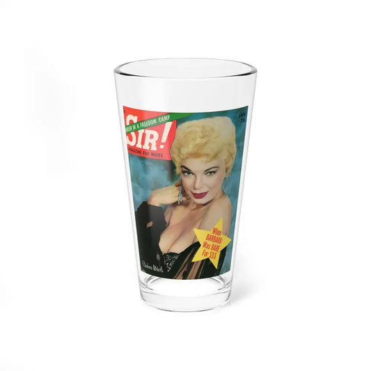 Barbara Nichols #20 - Mag. Cover (Vintage Female Icon) Pint Glass 16oz 16oz - Go Mug Yourself
